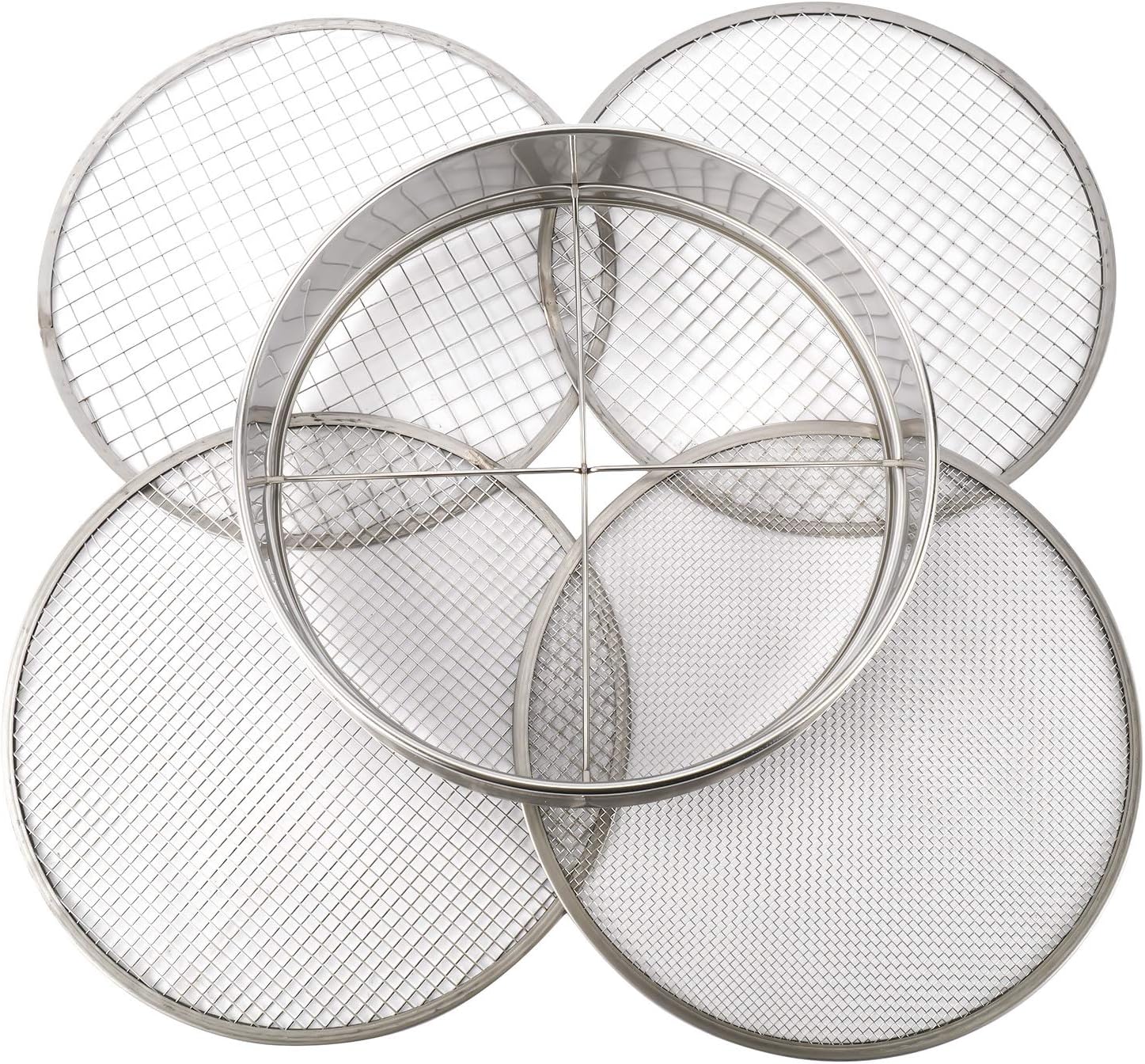 YaeCCC Garden Potting Mesh Sieve Sifting Pan Stainless