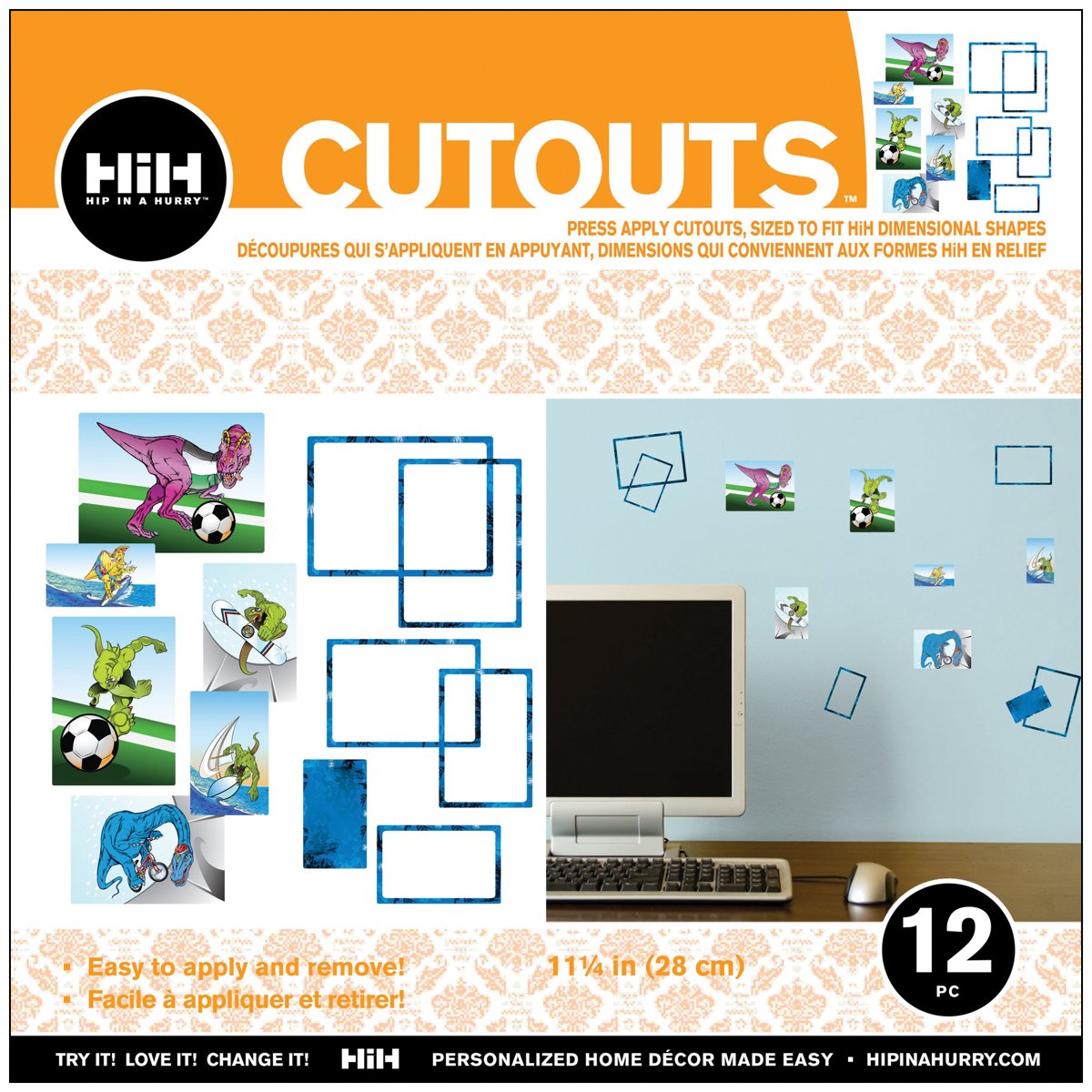 Hip In a Hurry 3D Decor Cut Outs 13 Inch -Dino #2