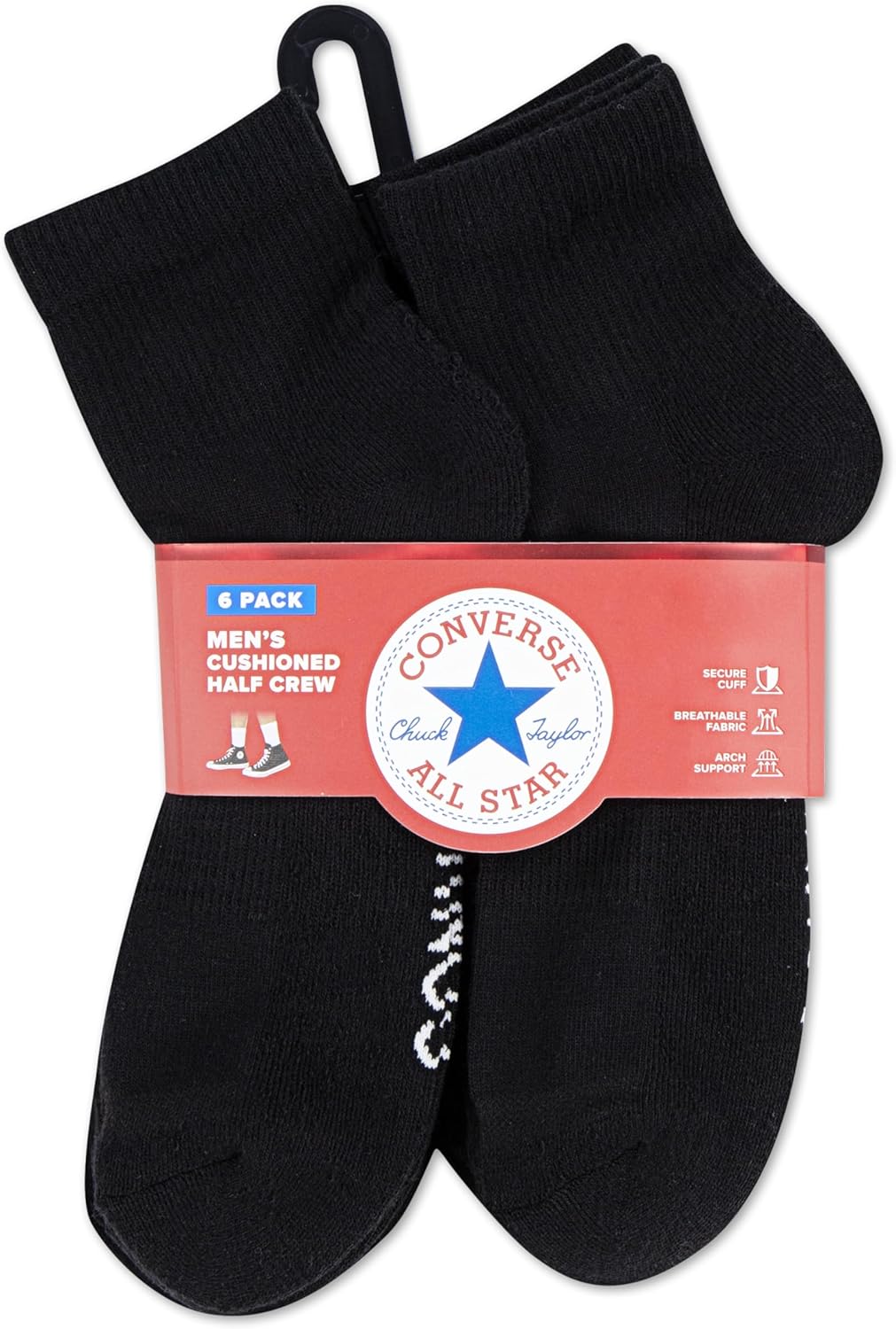 Converse Men's Quarter Cut Multi-Pack Socks - Image 3
