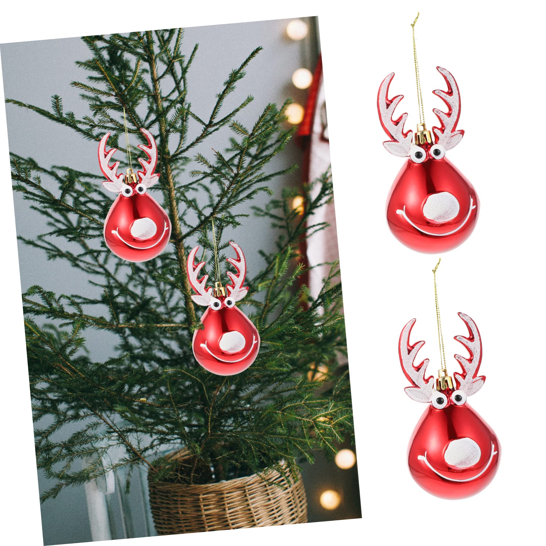 TOPBATHY 10stücke Süße Weihnachtsbaumhänger Mit -Design Dekorative Kugelanhänger Für Festliche Weihnachtsdekoration Und