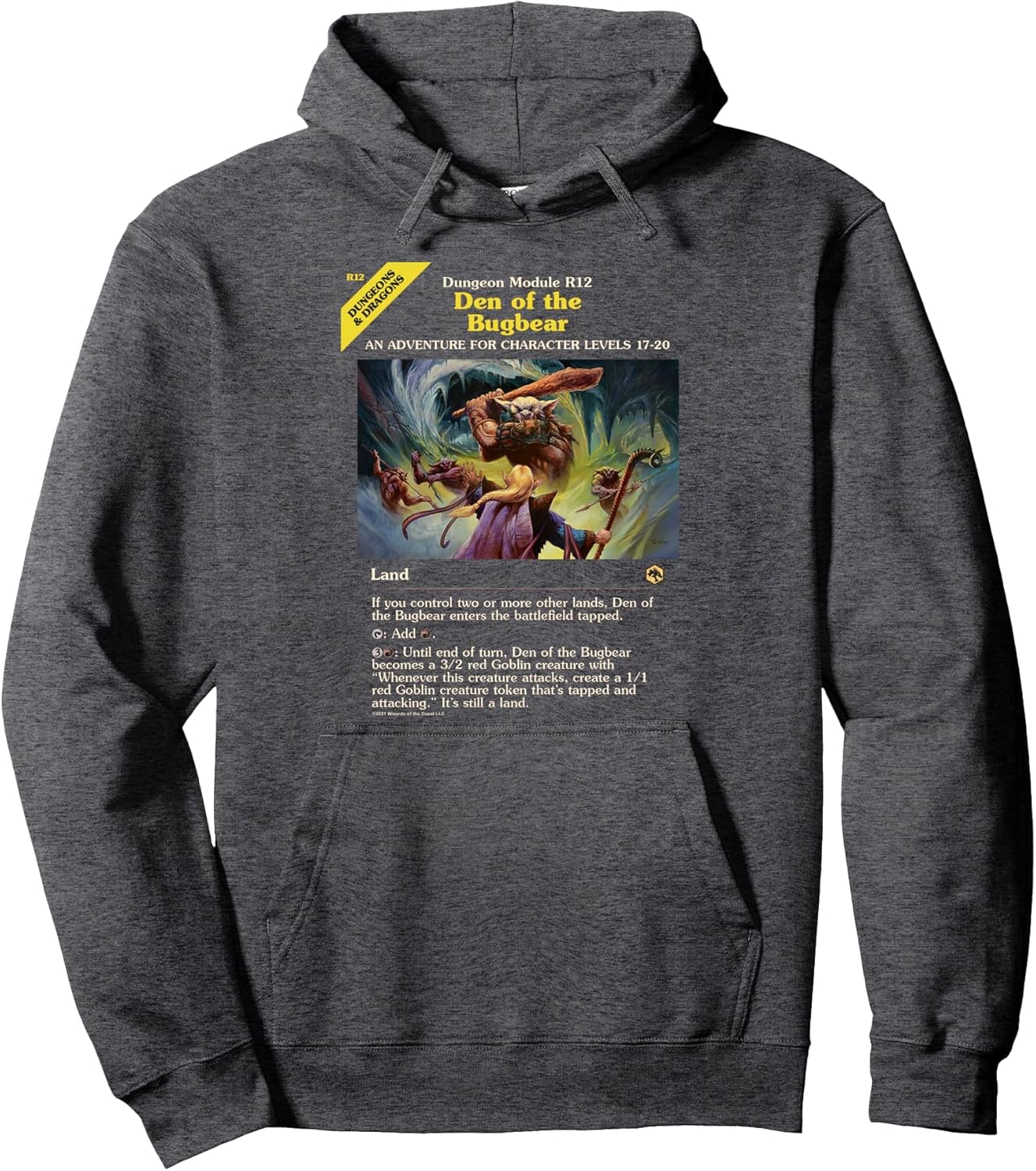 Magic: The Gathering Dungeons & Dragons Bugbear Den Card Pullover Hoodie