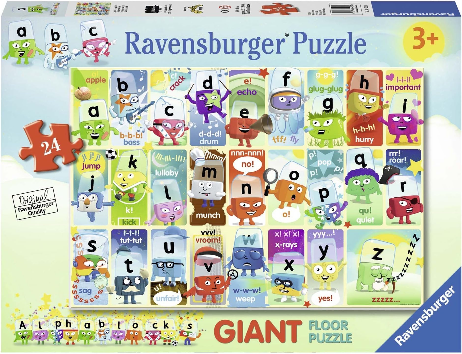 Ravensburger Alphablocks, 24pc Giant Floor Jigsaw Puzzle