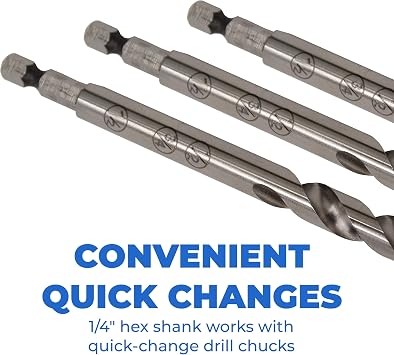 Kreg Easy-Set Pocket-Hole Drill Bit, Woodworking Drill Bit, KPHA300, 2 Pcs