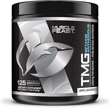 Amazon Com Pure Betaine Anhydrous Trimethylglycine Tmg Powder By Muscle Feast 300 Grams Health Personal Care