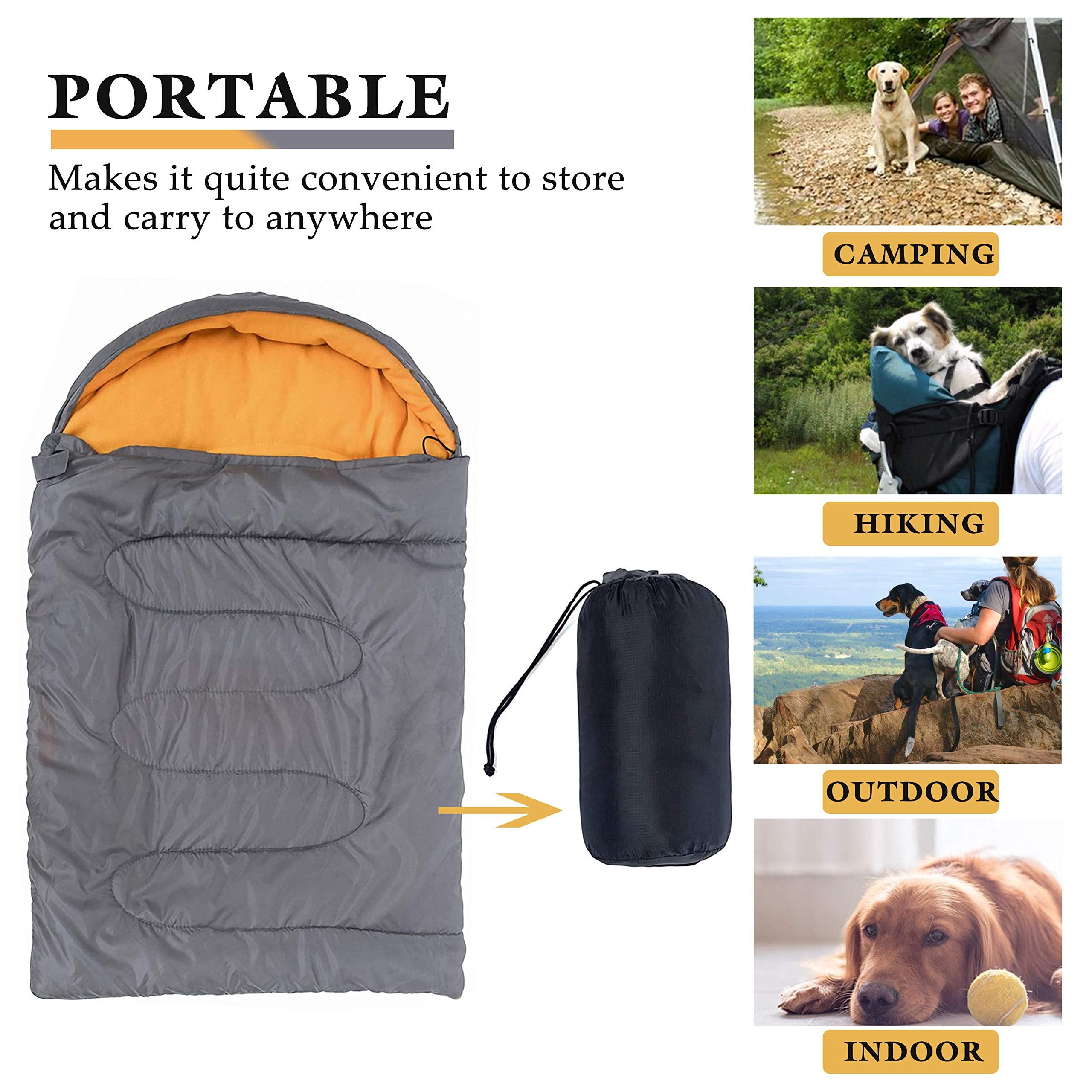 OROOTL Saco de Dormir para Perro Cama Portátil para Perros Estera de Viaje al Aire Libre Impermeable Cálido Almohadilla para Dormir Cachorros para Senderismo Camping
