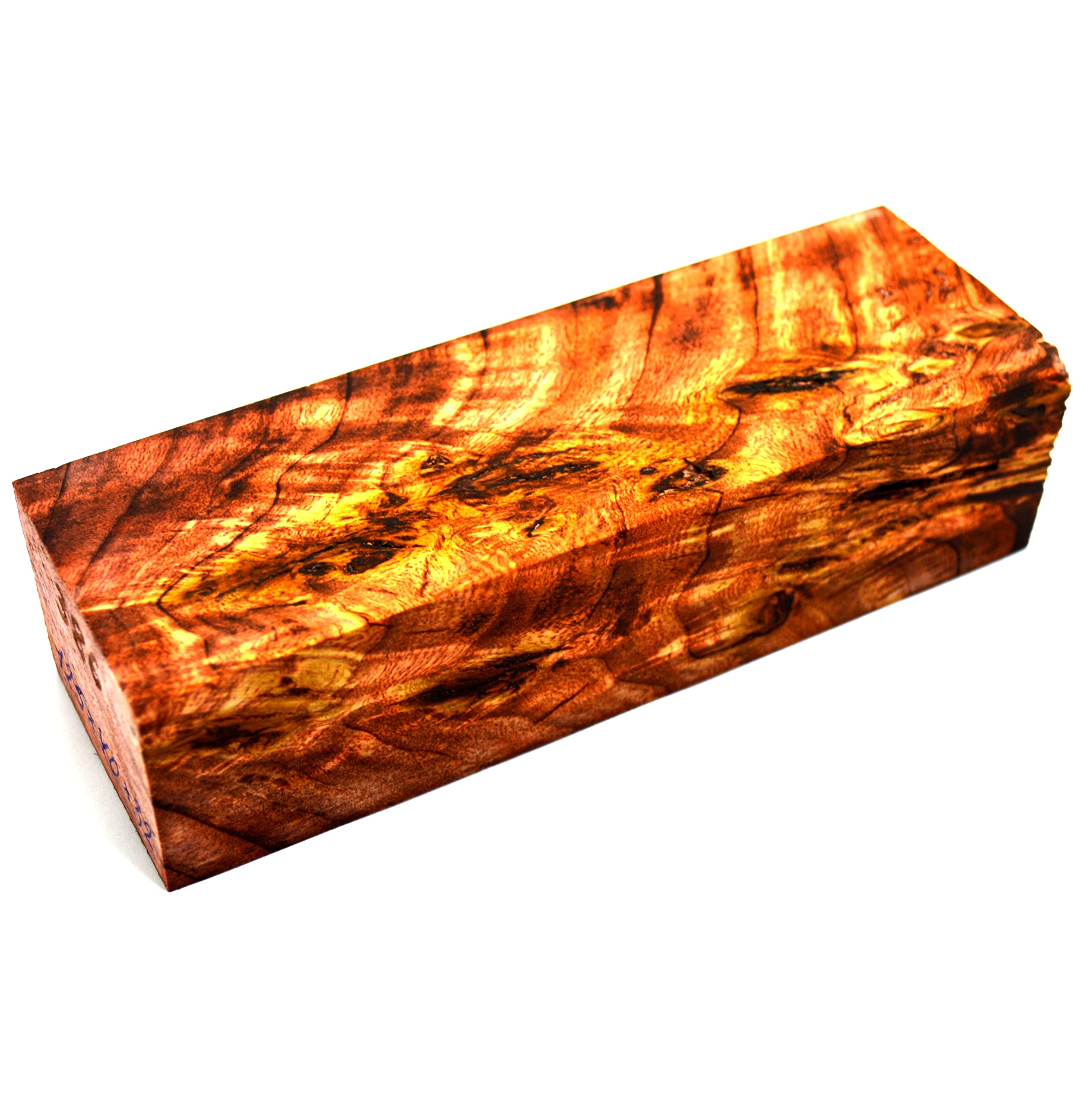 Stabilized BURL Wood Wooden Block Turning Blank Handle Blade Knives Knife"Cactus Juice Stabilizing" (#386)