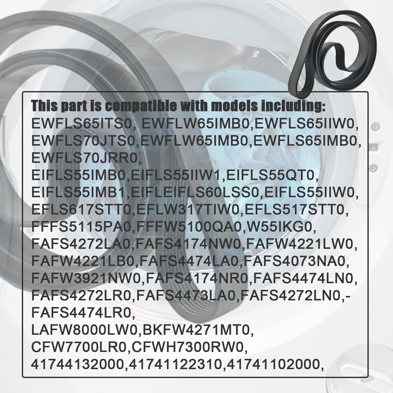 Amazon.com: Drive Belt 134616700 for Electrolux Frigidaire Washer 