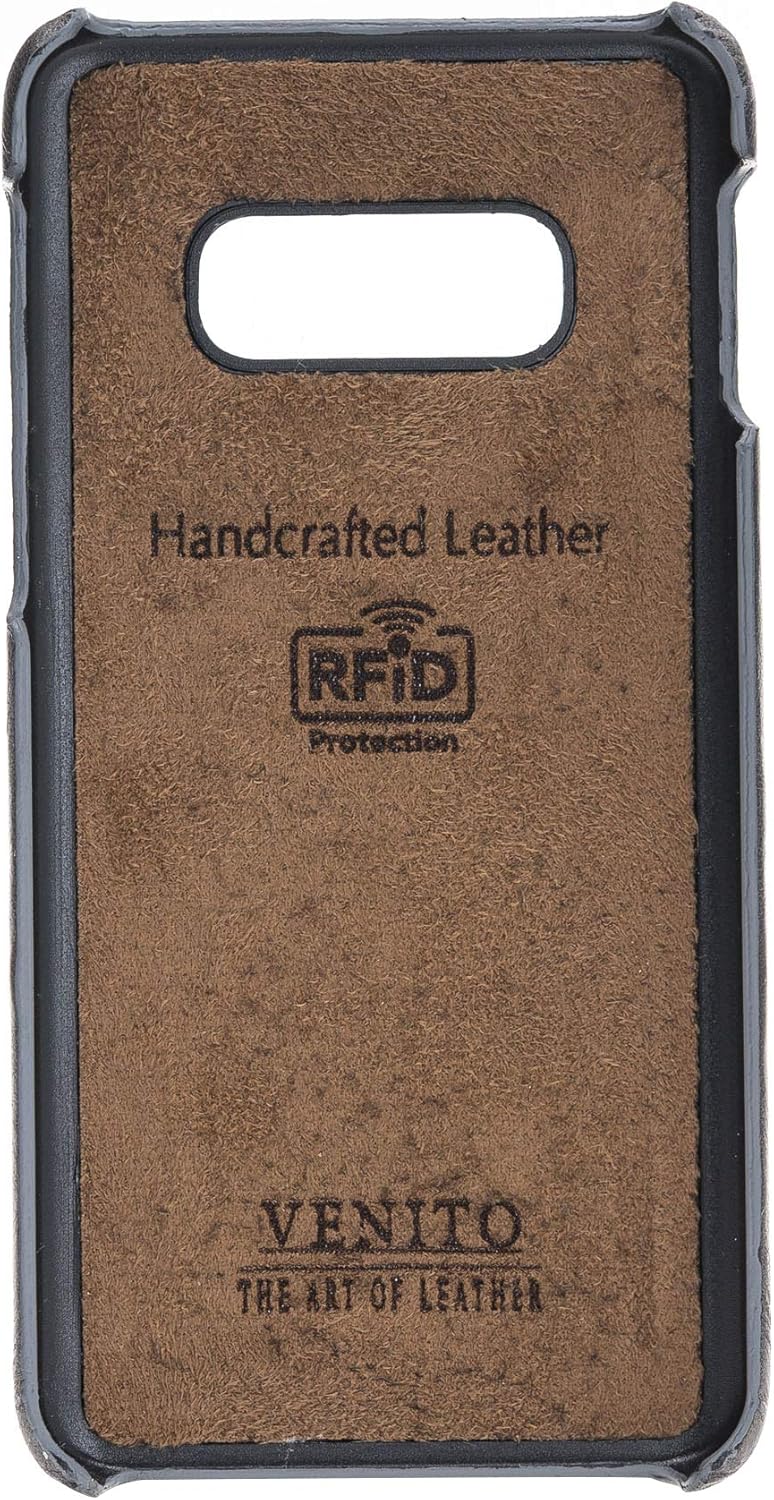 Holiday Deals 🛒 Venito Florence Leather Wallet Phone Case Compatible with Samsung Galaxy S10e - Extra Secure with RFID Blocking - Detachable Phone Wallet - Faded Gray