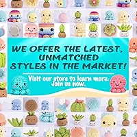 Vista 51 de Crochetta Kit de ganchillo para principiantes, kit de animales de ganchillo Amigurumi con tutoriales en video paso a paso, paquete de inicio