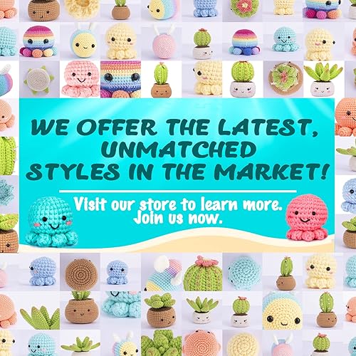 Miniatura 9 de Crochetta Kit de ganchillo para principiantes, kit de animales de ganchillo Amigurumi con tutoriales en video paso a paso, paquete de inicio de