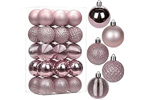 Christmas Ball Ornament Unbreakable Miniature Set