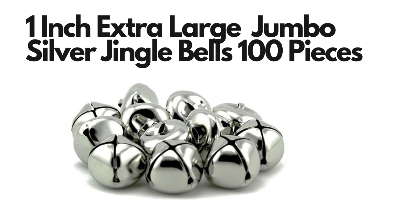 Amazon.com: 1 Inch 25mm Silver Craft Jingle Bells Bulk 100 Pieces