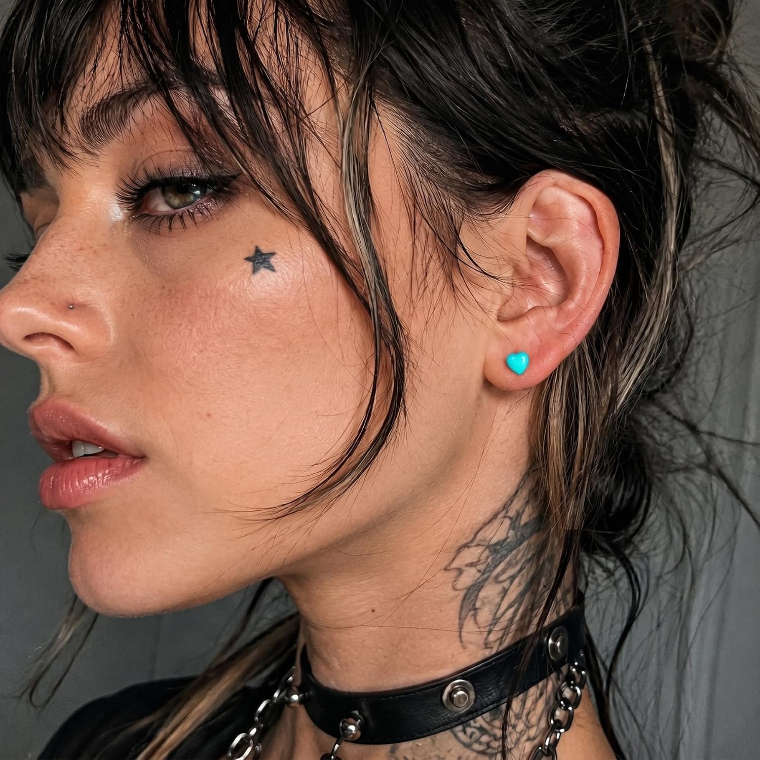 AVYRING 12Pcs Heart Tongue Rings Set – 14G Stainless Steel & Acrylic Tongue Piercing Jewelry with Assorted Colors, 12mm 14mm 16mm 18mm Bar Length, Cute Barbells Piercing Jewelry for Women Men
