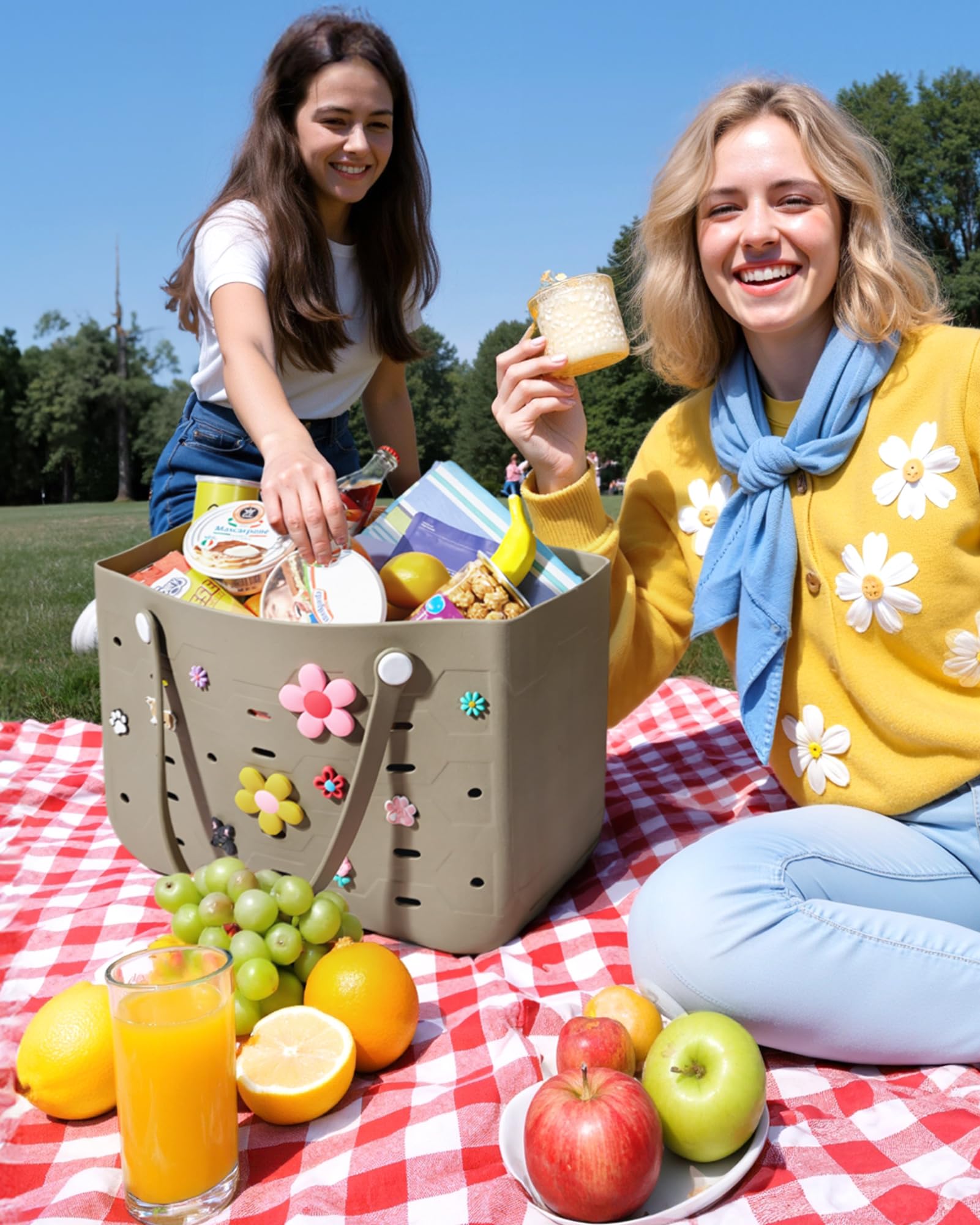 bagsmart Torba plażowa z gumy, wodoszczelna torebka w kształcie otworu, torba na zakupy, na podróż, kemping, plażę, basen, siłownię, zakupy