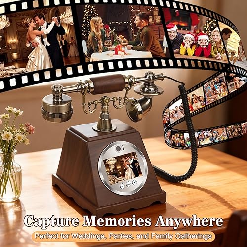 Miniatura 7 de Libro de invitados de audio con video, teléfono de boda, teléfono de audio, libro de visitas, deja un mensaje para despedida de soltera, fiesta de