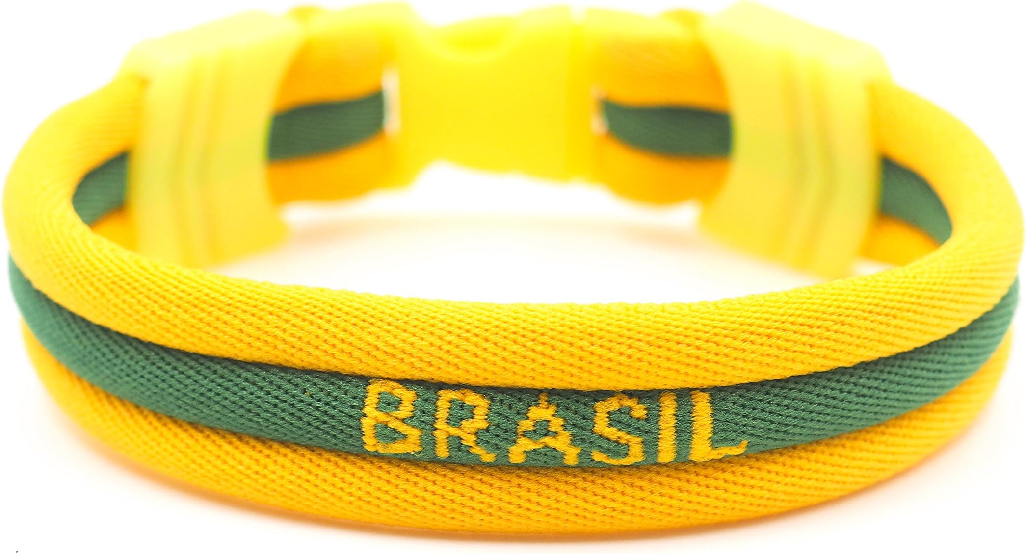 Brasil - Brazil Flag Bracelet - Vivid Colors - 3 (Brazil, Medium)