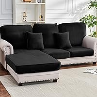 Vista 74 de Funda para Sofá de Terciopelo Elástico Funda de Cojín de Sofá 1 Pieza - Funda Elástica Lavable para Asiento o Respaldo, Fundas de Asiento para Sofás