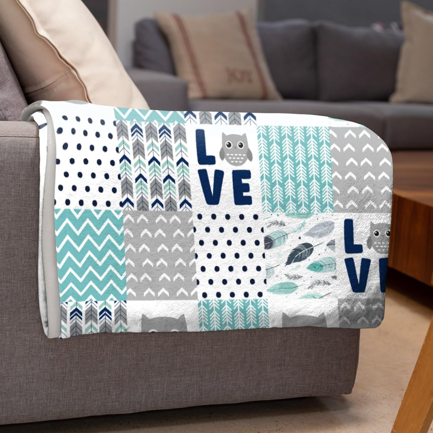Owl Blanket Gifts for Boys Girls - Ultra Soft Throw Blanket for Couch/Bedding/Living Room - Owl Gift Ideas Home Decor for All Season,40"x50"-Kids/Throw Size