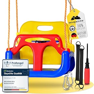 WOLKENGLÜCK Babyschaukel 3 in 1, mitwachsend