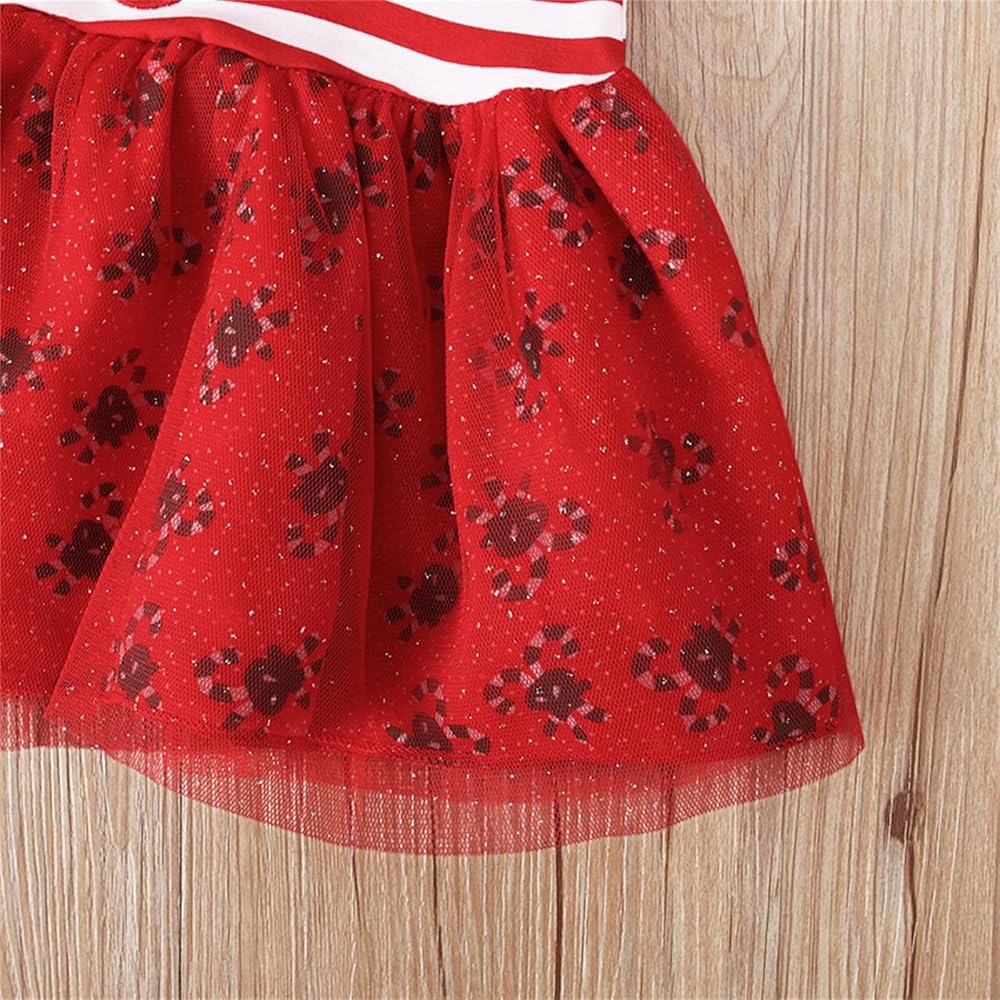 HELLORSOON Costume Bebe Noel,Robe De NoëL Fille Ensemble De Bandeaux De NoëL Pull Noel Bebe Fille Costume De Bebe Fille Costume Carnaval Enfant DéGuisement GarçOn