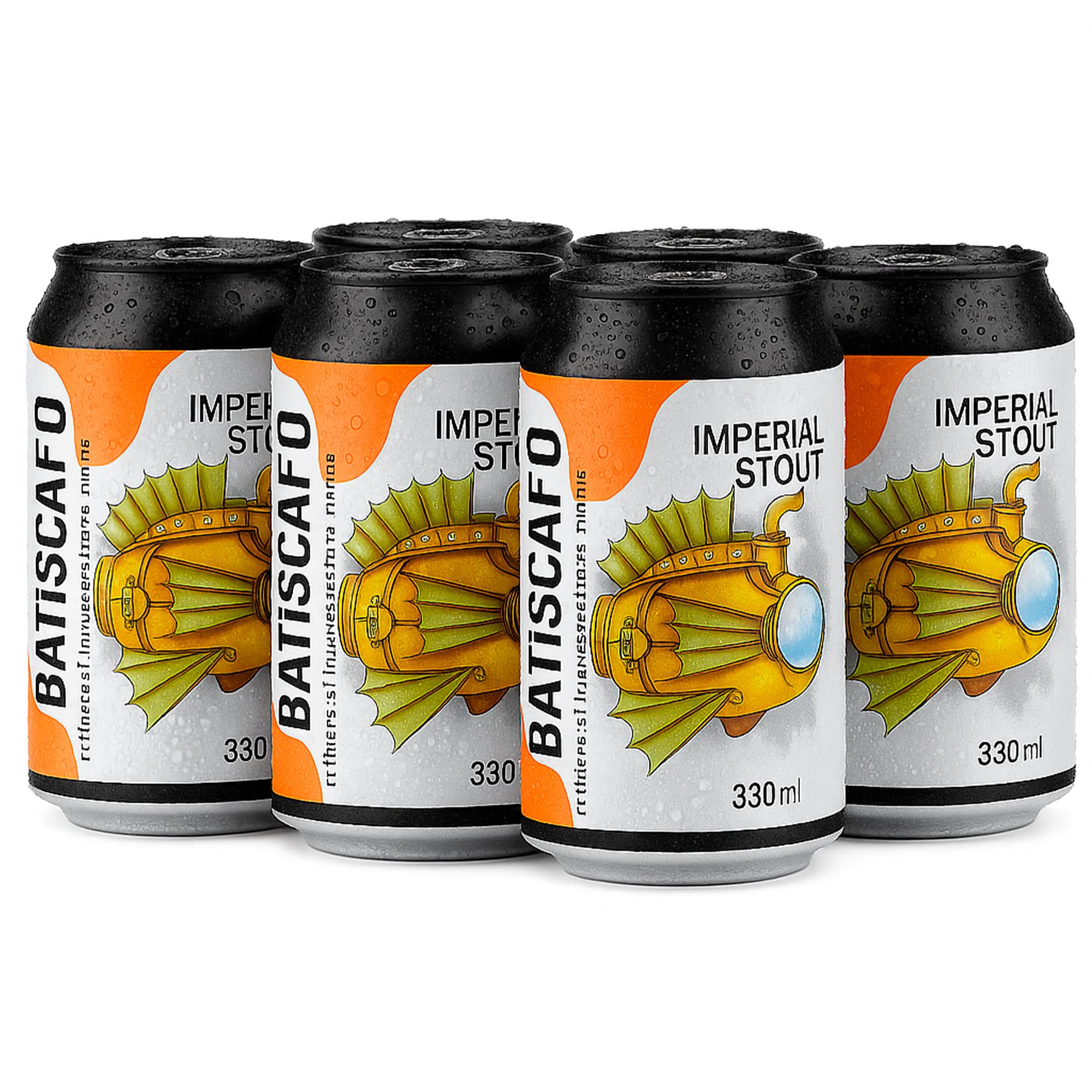 Althaia Batiscafo Imperial Stout – Cerveza Artesanal Negra – 10% Alc – Lata 33cl – Sabor Intenso a Chocolate y Caramelo (Pack 12, 12, unidad)