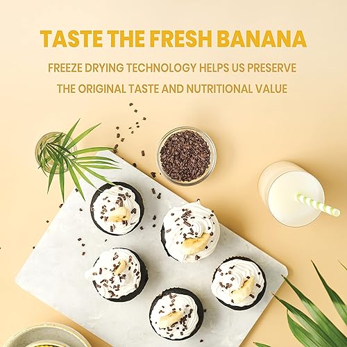 Miniatura 5 de Jungle Powders Polvo de plátano para batidos, bolsa de 5 onzas, polvo de plátano liofilizado de un solo ingrediente, 35 porciones, aditivo, relleno,