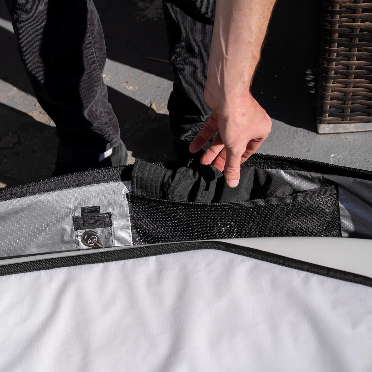 Ho Stevie! Surfboard Coffin Bag - Travel With 4 Surf Boards - Best Protection, Most Comfortable Padded Shoulder Strap and Handles