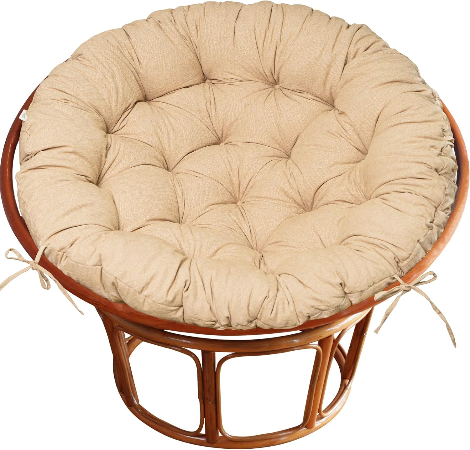 mudilun Papasan Chair Cushion Tufted Round Papasan Cushions