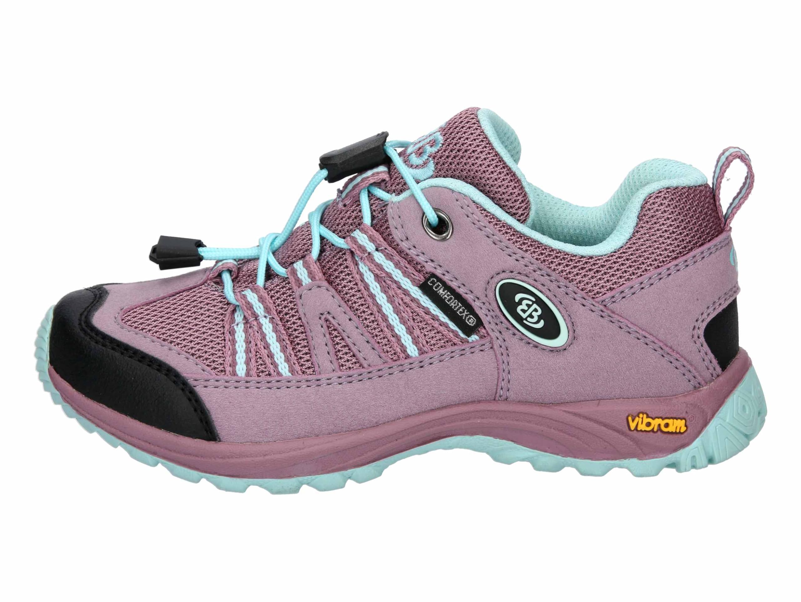 Brütting Chłopięce, uniseks, dziecięce buty trekkingowe Ohio Low, różowe/turkusowe, rozmiar 29 EU, Różowy turkus, 29 EU