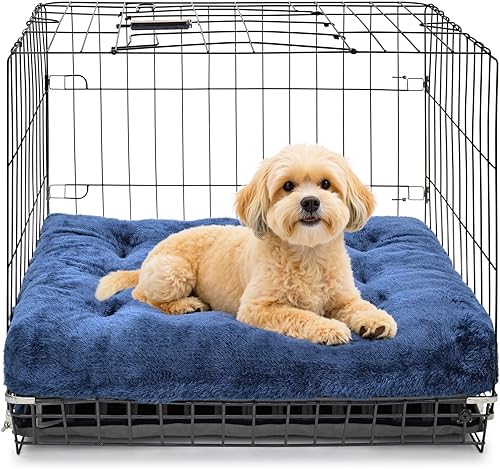 Miniatura 7 de POMIU Paquete de 2 camas lavables para perros, camas de felpa de lujo con antideslizante, lavable a máquina, tapete para dormir para perros grandes,