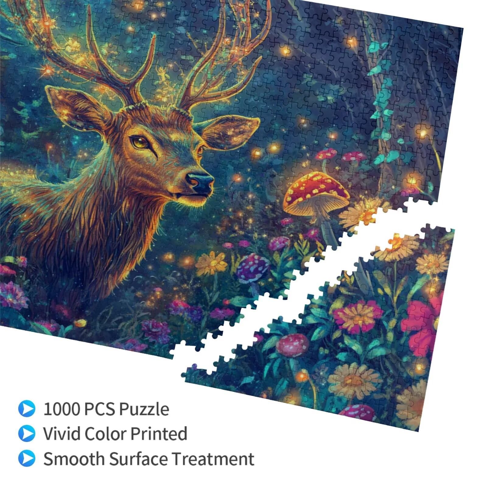 Puzzle las, 3000 elementów, sarny, puzzle dla dorosłych, z pudełkiem na prezent, "zrób to sam", duże drewniane puzzle dla dorosłych, gra zręcznościowa dla całej rodziny, prezenty dla kobiet, rozmiar