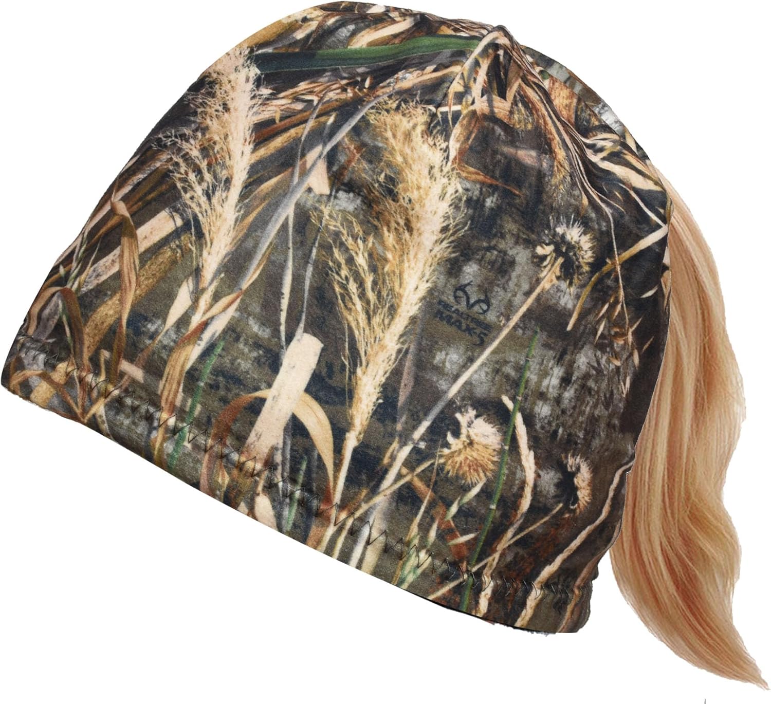 EDTREK Womens Performance Reversible Ponytail Beanie - Windproof Fleece Winter Hat for Hiking Hunting Fishing