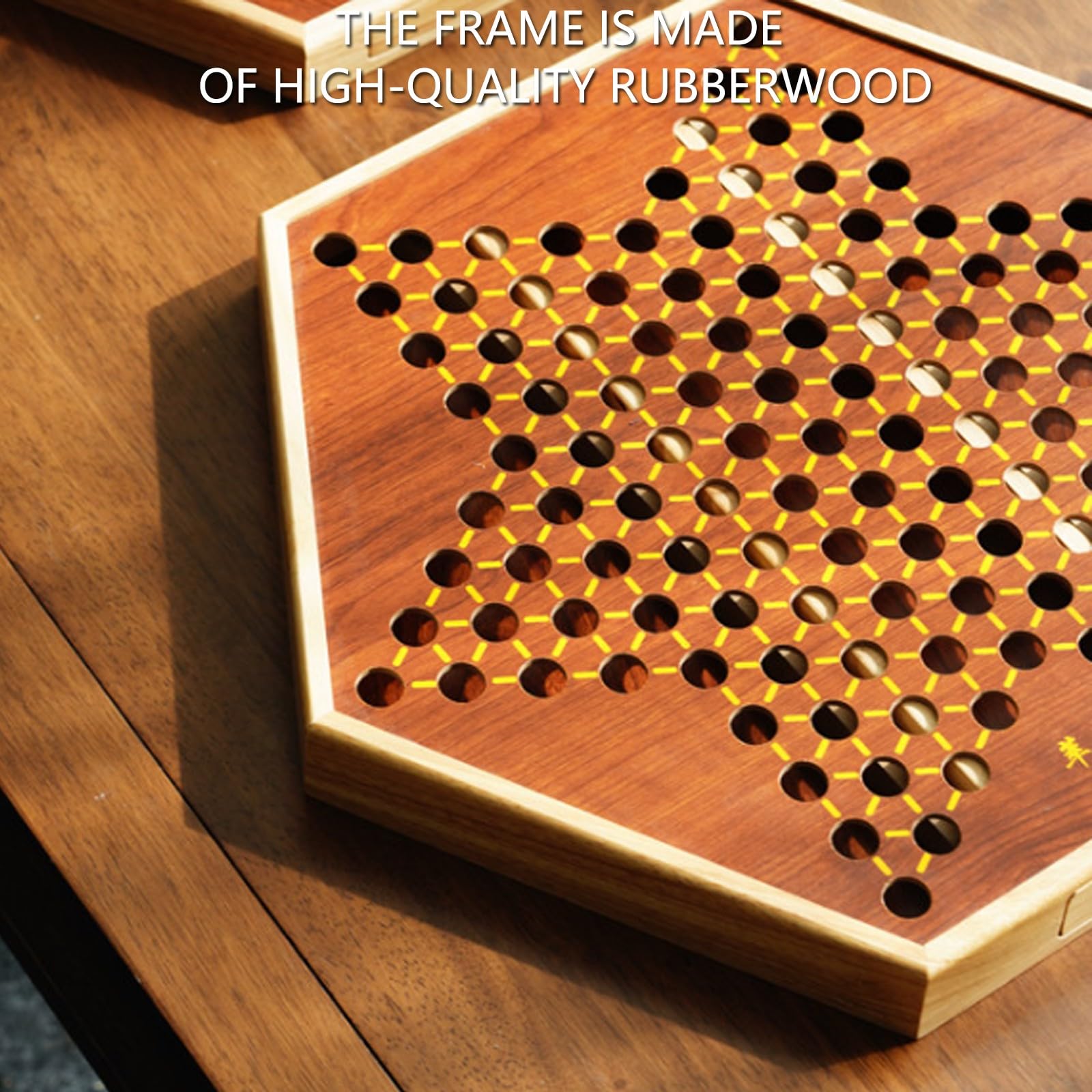 Gioco da Tavolo Dama per Adulti, Facile da Pulire, Dotato di Scatola portaoggetti, Adatto per Giochi da Tavolo(A,52 * 26cm)
