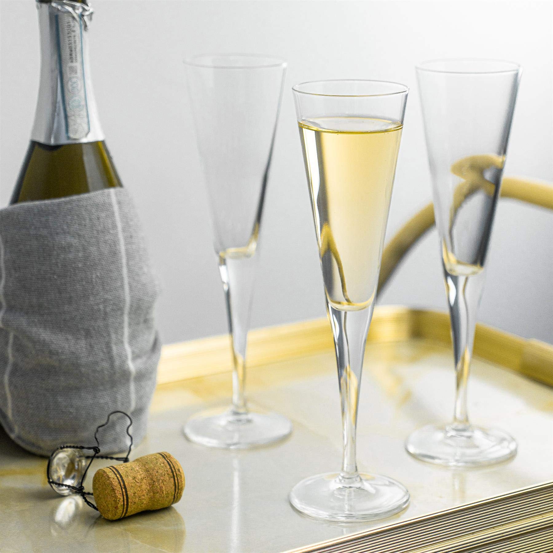 Bormioli Rocco Ypsilon Verre Flûtes à Champagne Set - 160ml - Paquet de 24