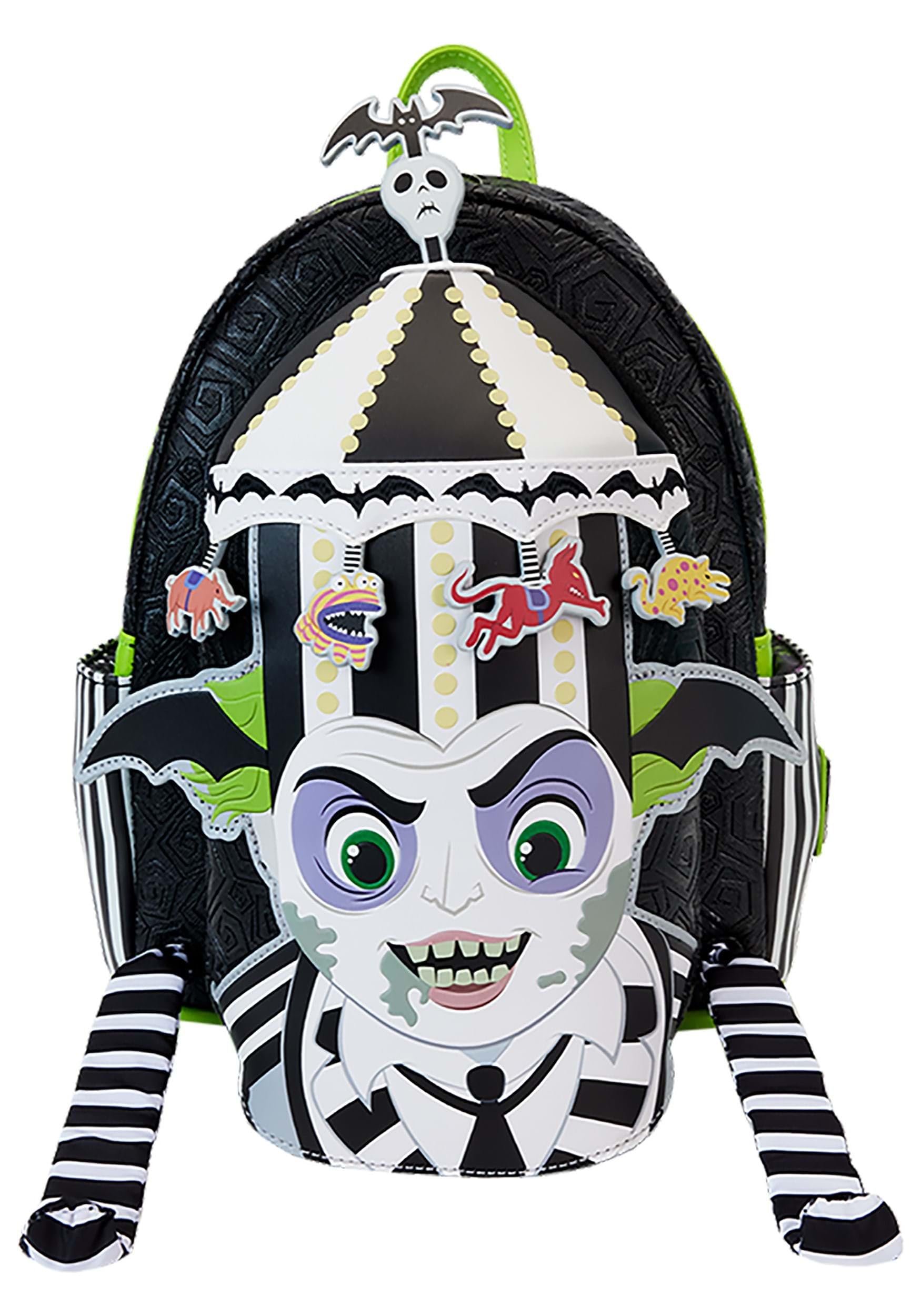 Loungefly Beetlejuice Carousel Glow in The Dark Cosplay MINI Backpack