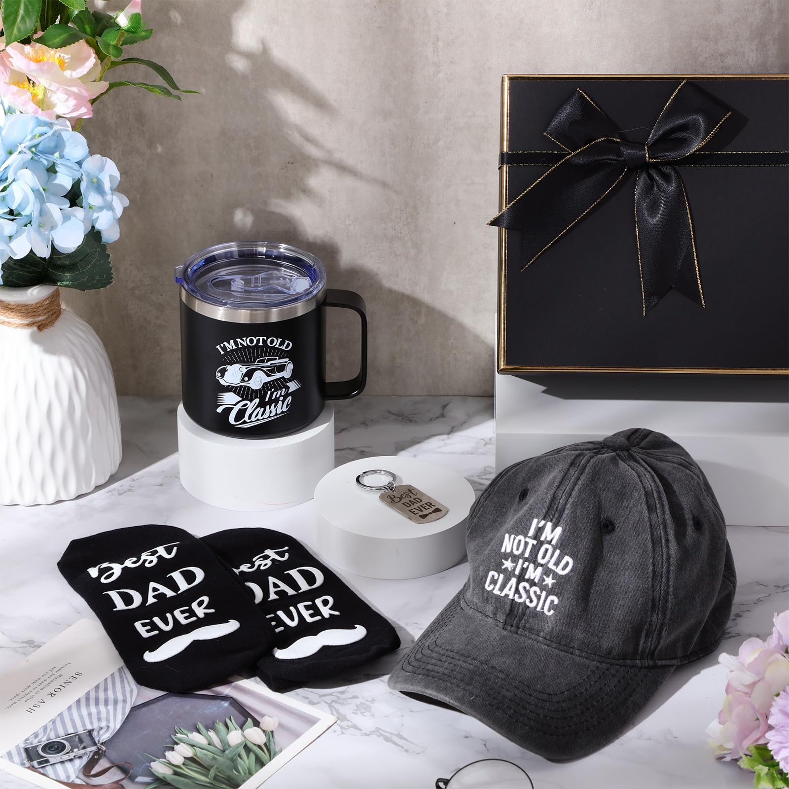 Dad Hat Embroidered 'Dad' - Classic Baseball Cap For Men, Gift From Daughter, Son, Or Wife - View #2