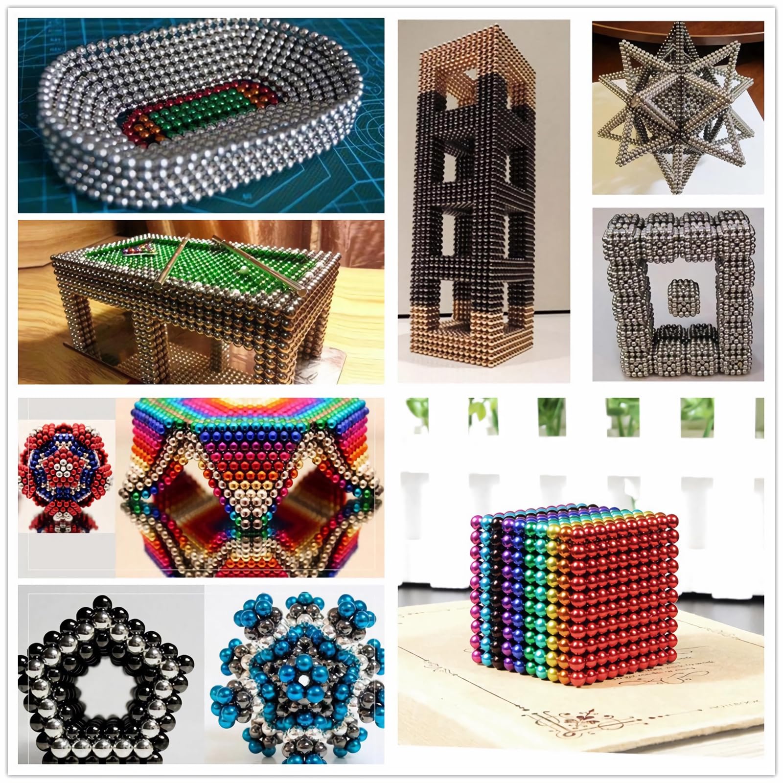 Amazon | TeamSky マグネットボール 立体パズル 直径5mm 1000個セット