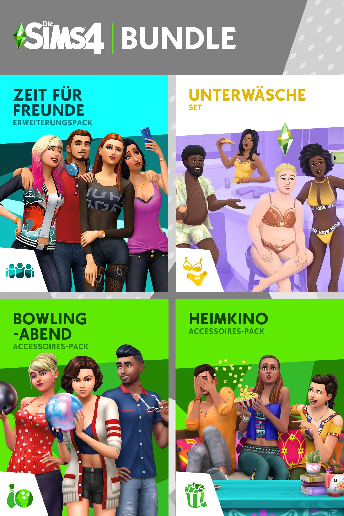 Die Sims 4 Zeit für ein Date-Bundle (EP2, SP5, SP10, KIT20) PCWin | Download Code EA App - Origin | Deutsch