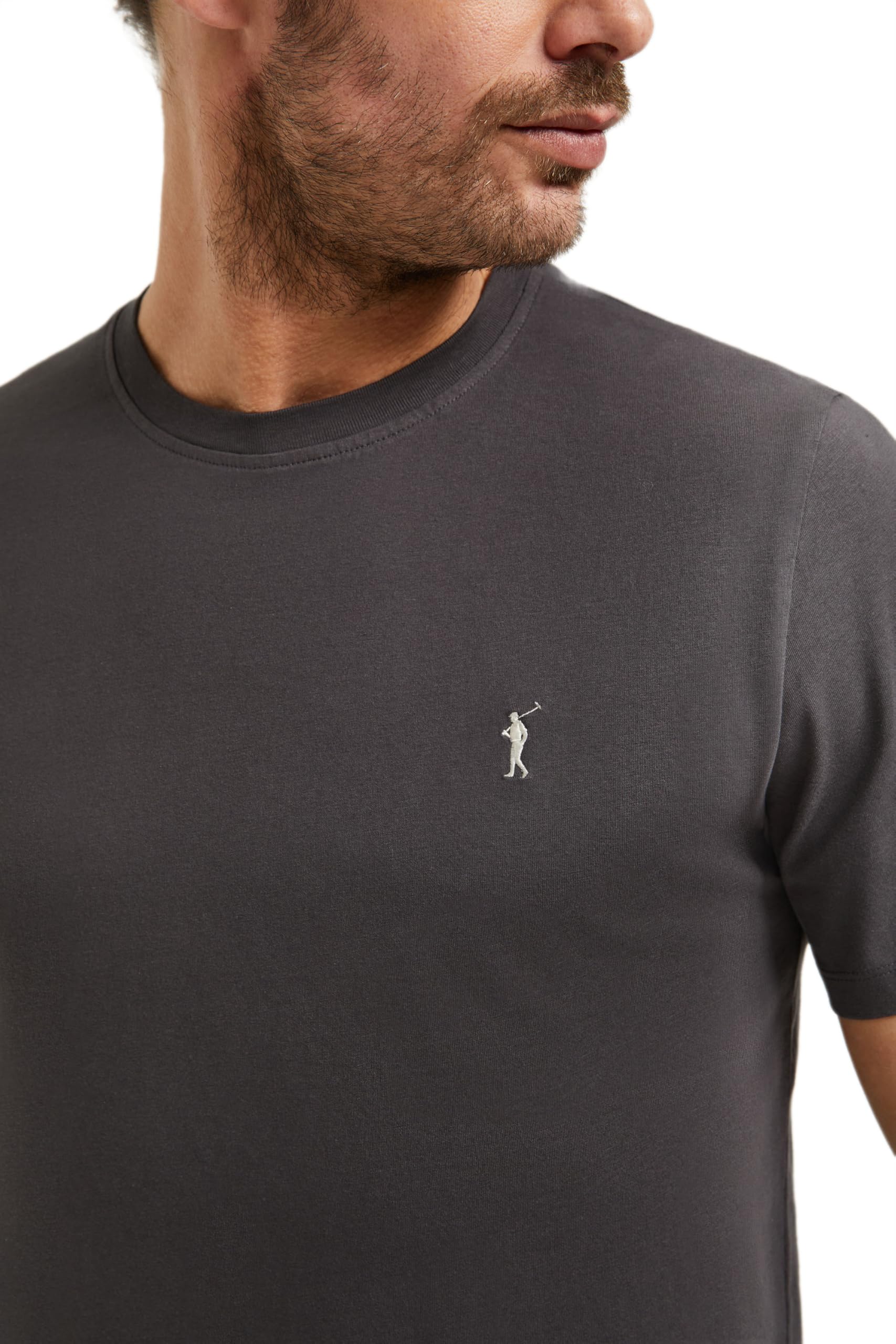 Polo Club Maglietta Basic Cotone con Logo Ricamato Uomo - T-Shirt for Men