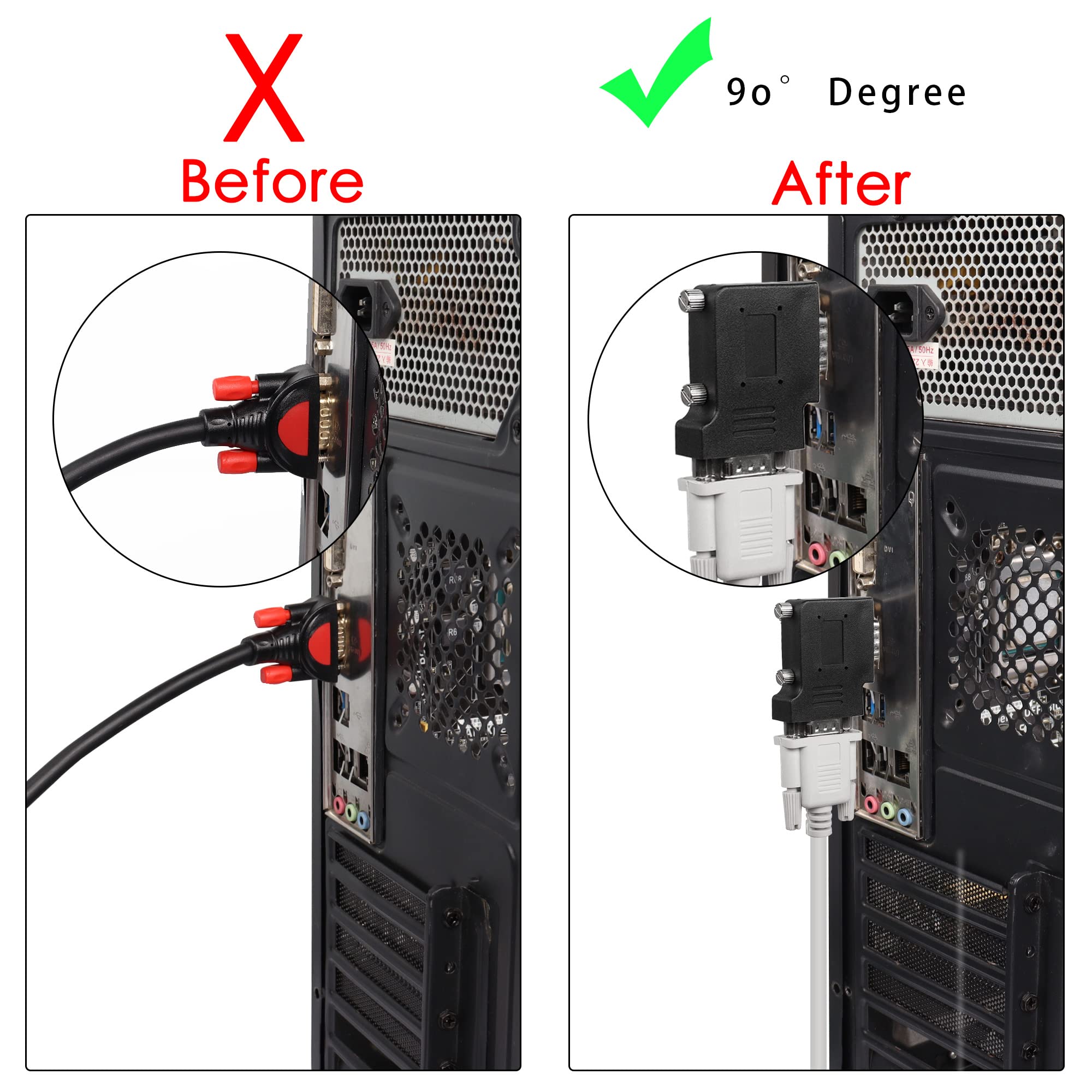 Cavo Seriale Da 90 Gradi DB9 RS232, Cavo Maschio A Femmina Per - Foto 3