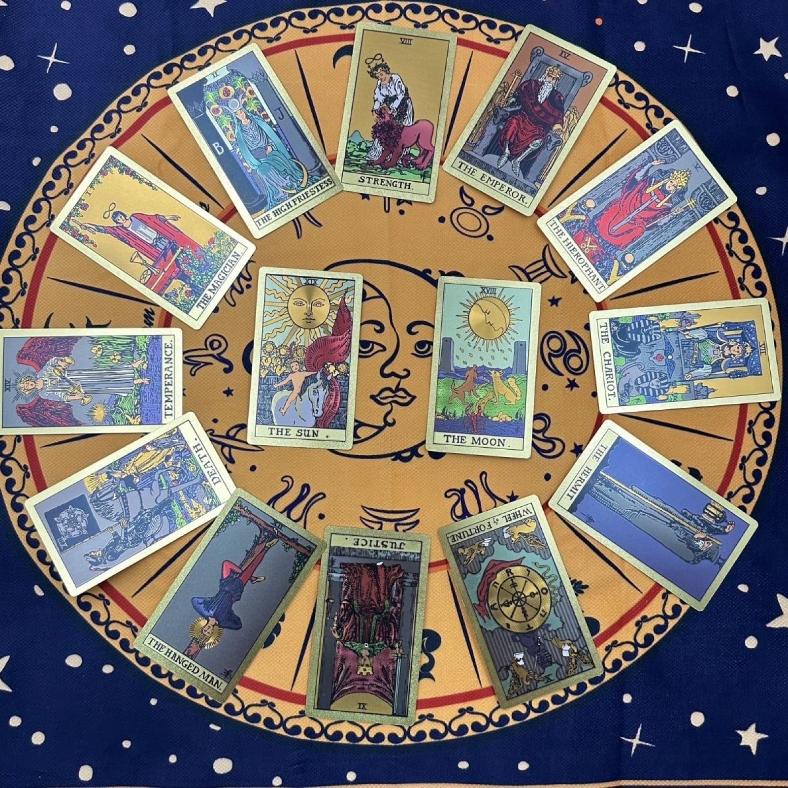 Carte de tarot classique Wet Tarot avec hexagone, étanche, 7 x 12 cm, convient aux débutants