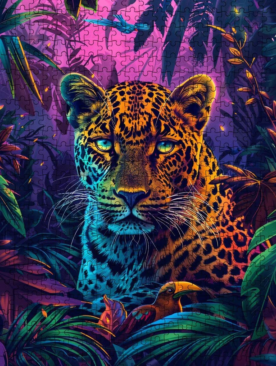 Tigre Della Foresta Puzzle 5000 Pezzi, 3D Puzzle per Adulti Impegnativo, Educa Puzzles Artistico, Divertente E Stimolante Puzzles Decorativo per La Famiglia, Regalo e Decorazione Pareti FNKL6-879