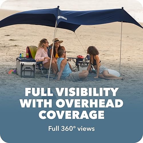 Miniatura 3 de Sport-Brella Sol-Breeze Shelter UPF 50+ Toldo para el sol y la lluvia para camping, playa y eventos deportivos (10 x 10)
