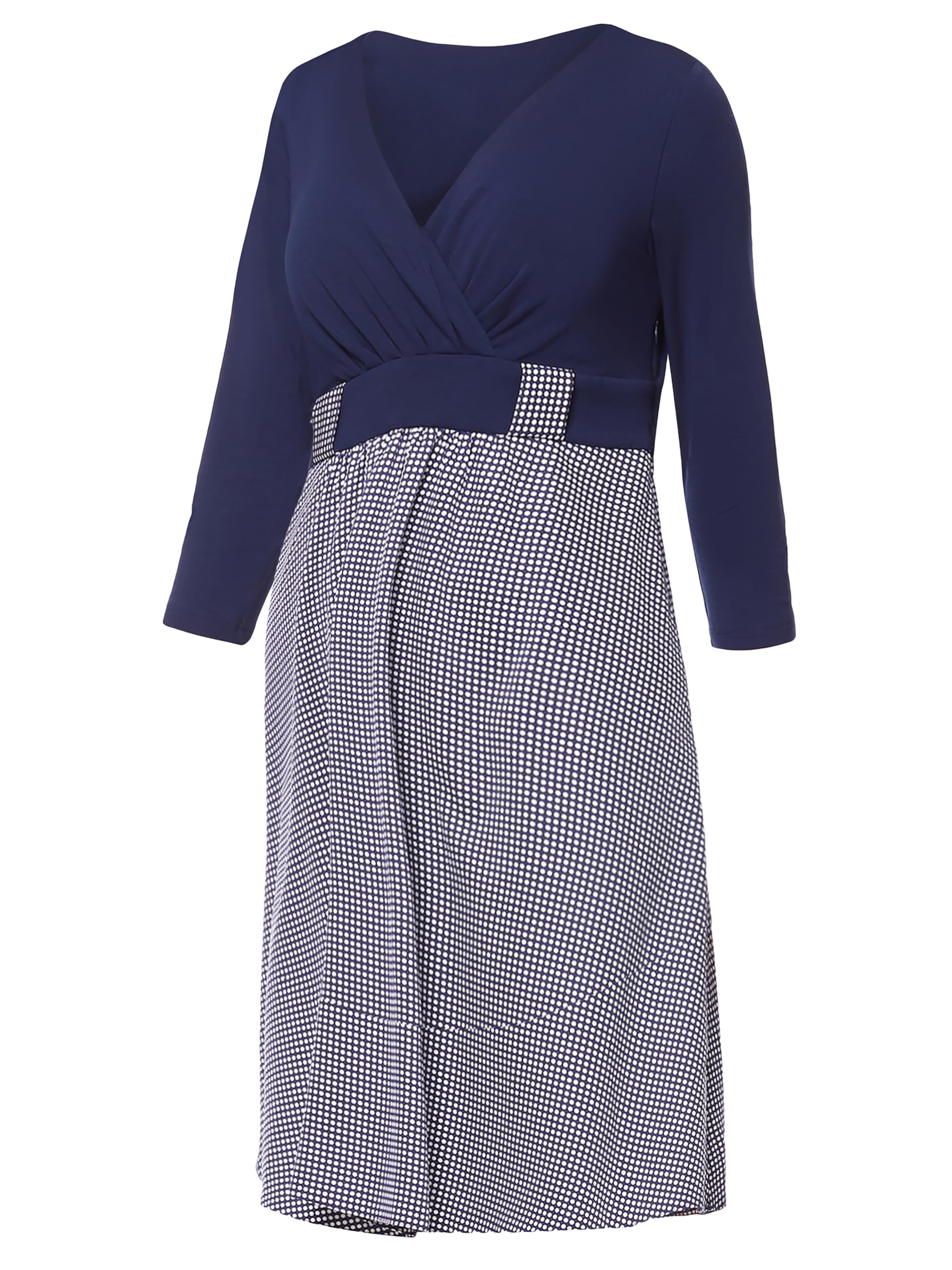 Be Mammy Vestito Premaman Elegante e Casual - Design a Maniche Lunghe BE20-243