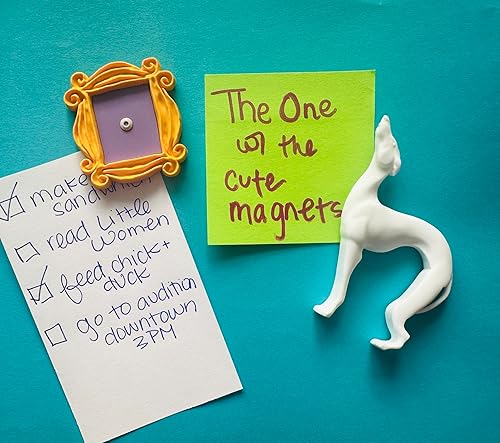 Miniatura 9 de Friends Show Magnet SetPat the DogFriends FrameFriends White GreyhoundPop Culture MagnetsTV Show Merchandise (Set of Both)