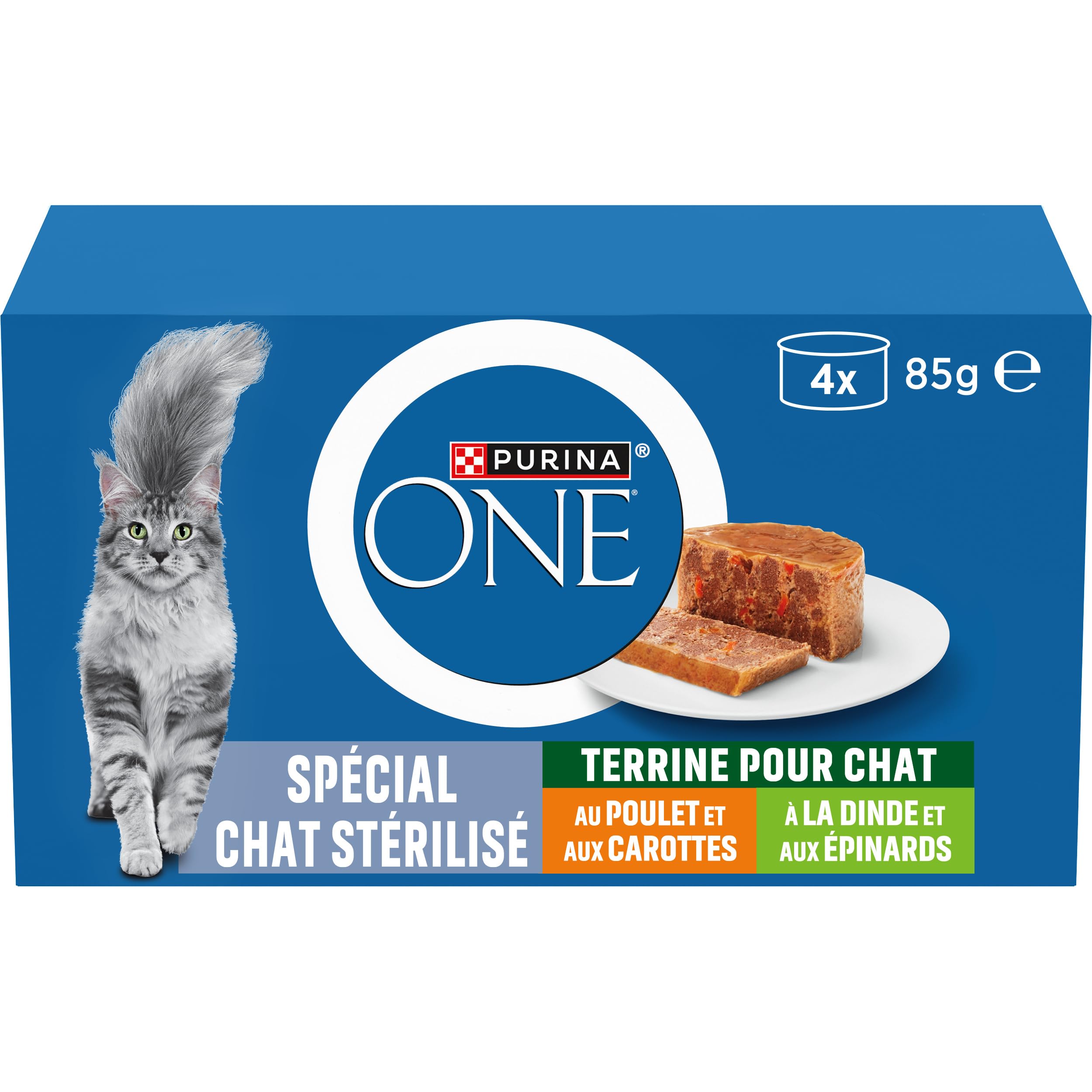 Terrines chat stérilisé PURINA ONE pour stabiliser le poids de votre animal