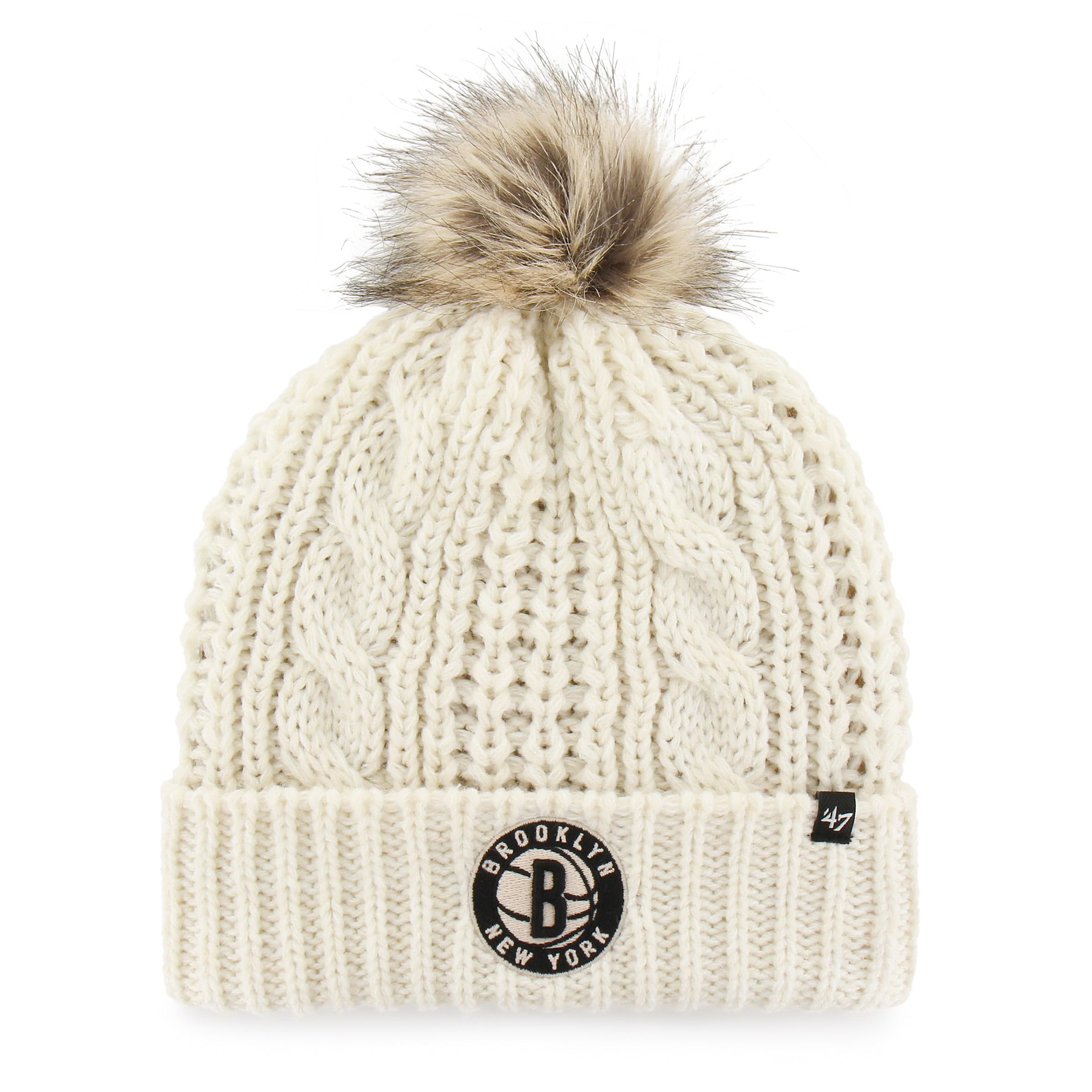 Brooklyn Nets MEEKO '47 CUFF KNIT FEMEN bonnet à maille douce et logo brodé