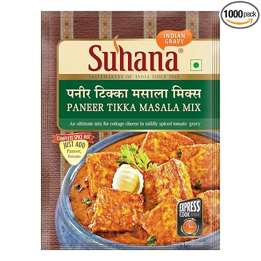 Suhana Paneer Tikka 50g, Spice Mix, Easy to Cook Masala, Pack of 9