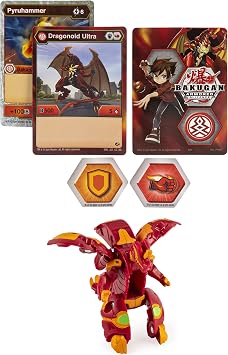 BAKUGAN Ultra Season 2 Armored Alliance Collectible Action Figure and Trading Card (Styles Vary)