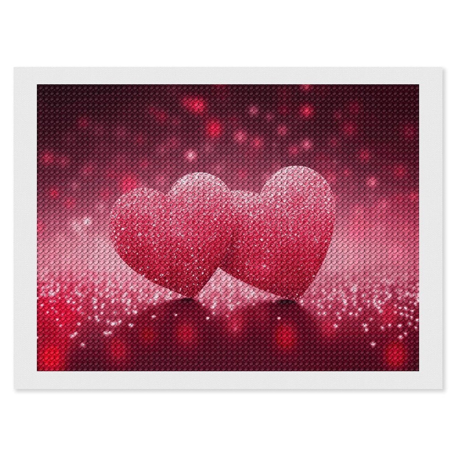 NONHAI Diamond Painting Kits for Adults - DIY Diamond Art Kits for Beginners - Full 5D Paint Drill Diamond Dots Paintings- Heart Diamonds Pictures Gem Art and Craft Wall Decor 12"x16"